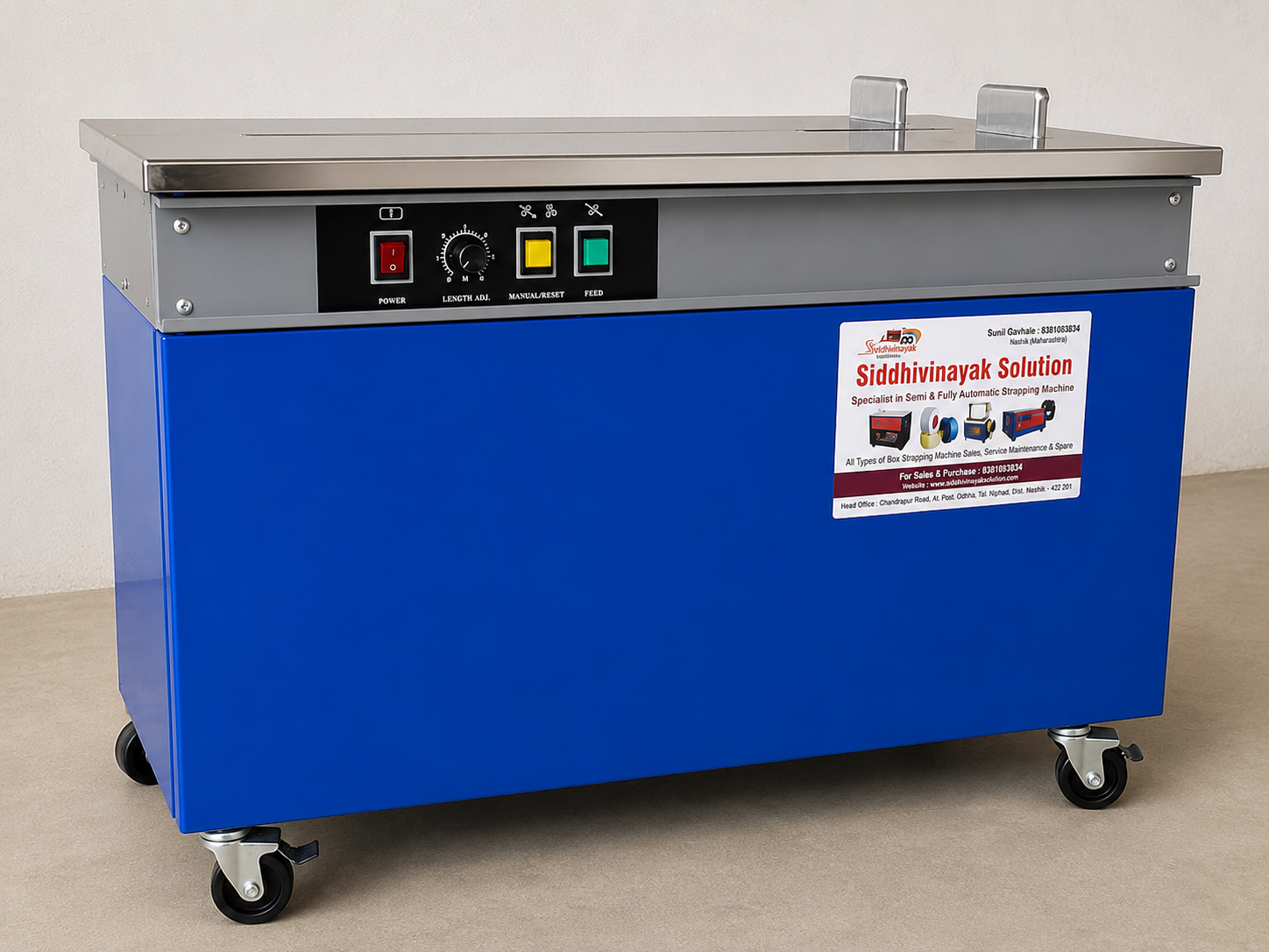 SS-01-Enhanced Semi Automatic Box Strapping Machine